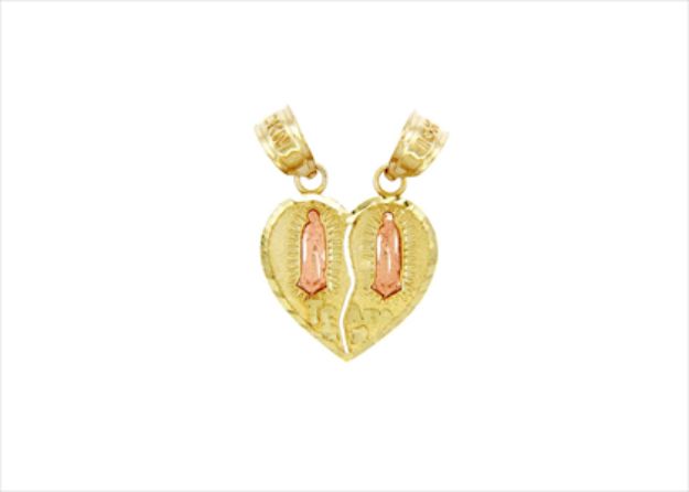 Heart Frame Mother Mary Pendant