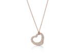 CZ Studded Heart Shape Pendant
