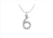 White Gold Plated | Numeric Pendants