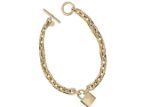 Gold Plated Toggle Lock Bracelet