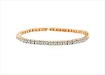 Gold Plated CZ Studded Tennis Bracelet