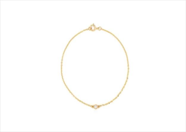 Gold Plated Solitaire Fashion Bracelet