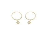 Gold Plated | Basket Hoop Earrings