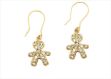 Gold Plated | CZ Studded Hoop Earrings