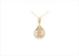 CZ Studded Virgin Mary Pendant