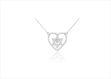 Star of David Heart Pendant with CZ's