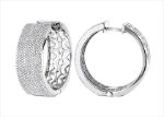 14 KT Micro pave Huggies Earrings