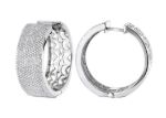 14 KT Micro pave Huggies Earrings