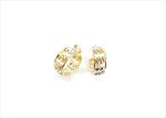 Three Tone Plated Elephant Earring