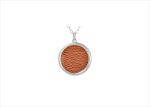 White Gold Plated | Leather Pendants