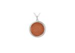 White Gold Plated | Leather Pendants