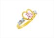 CZ Studded Numerical Ring