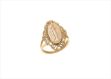 Mother Mary Religious Ring with Gold Plating