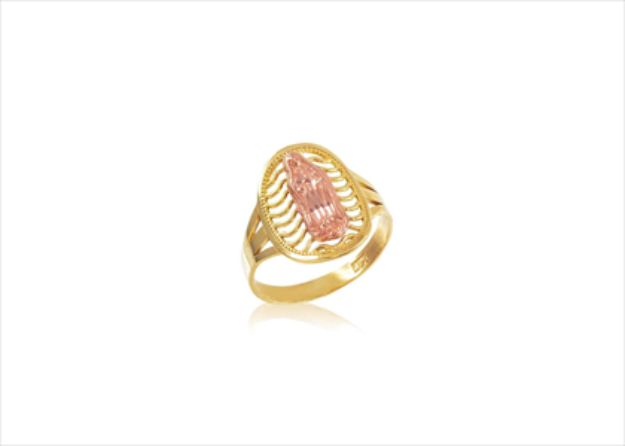 Mother Mary Filigree Religious Ring
