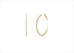 Gold Plated | Lace Hoop Earrings