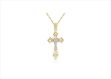 Two Tone Plated Crucifix Pendant