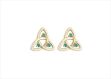 Gold Plated Celtic Knot Stud Earrings