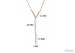 Modern Lariat Necklace