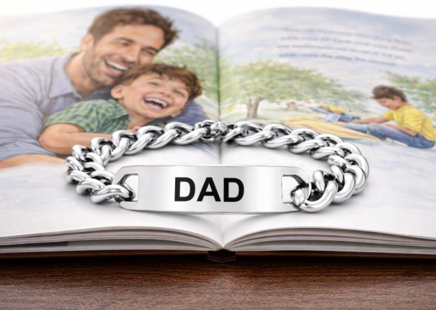 Men's Rhodium Plated Bracelet