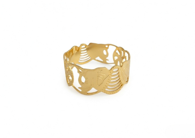 CNC Cuff Elephant Bangle