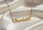 Gold Plated Custom Name Pendant Necklace