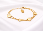 Gold Plated Virgin Mary Charm Bracelet for Women