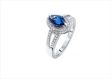 Marquise Cut CZ Halo Engagement Ring
