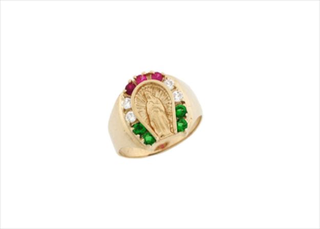 Virgin Mary Horseshoe Ring