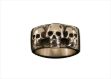 Gold Plated Skull Mens Ring