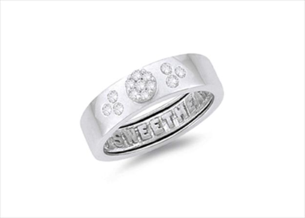 CZ Studded Mens Ring