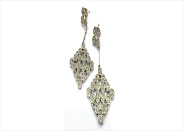 Rhodium Plated | Chandelier Earrings