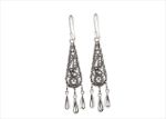Rhodium Plated | Chandelier Earrings