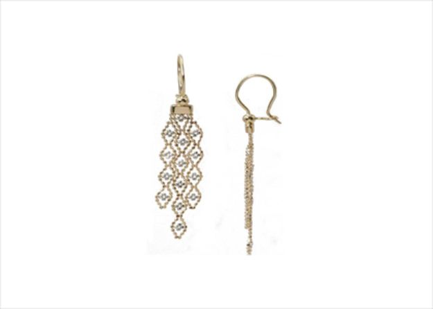 Elegant Dual Tone Earrings