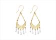 Gold Tone Dangle Earrings