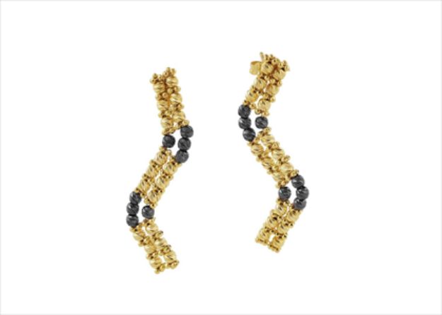 Elegant Dual Tone Earrings