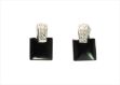 Black Gold Plated | Gemstone Earrings