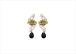 Two Tone Plated | Gemstone Earrings