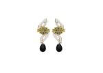 Two Tone Plated | Gemstone Earrings