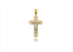 Three Tone Plated | High Polish Cross Pendants
