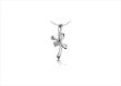 White Gold Plated | Solitaire Stud Pendants