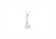 White Gold Plated | Solitaire Stud Pendants