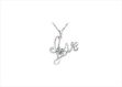 White Gold Plated | Solitaire Stud Pendants