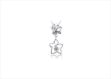 White Gold Plated | Solitaire Stud Pendants