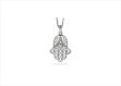 White Gold Plated | Solitaire Stud Pendants