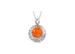 Rhodium Plated | Solitaire Stud Pendants