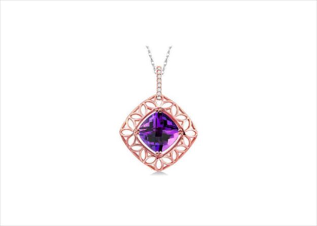 Rose Gold Plated | Solitaire Stud Pendants