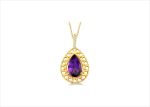 Gold Plated | Solitaire Stud Pendants