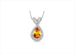 Rhodium Plated | Solitaire Stud Pendants