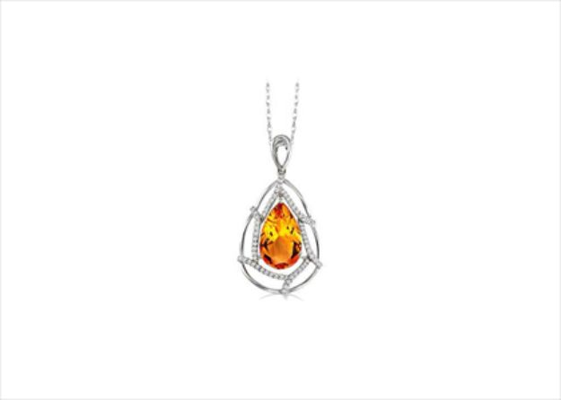 Rhodium Plated | Solitaire Stud Pendants
