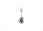 Rhodium Plated | Solitaire Stud Pendants